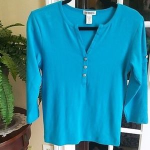 Chico's 3/4 Sleeve Top S